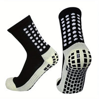 Silicon Training Socks "Dotted-Black-White"