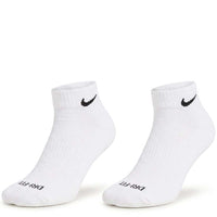 Quarter Everyday Socks "White Nike Logo"