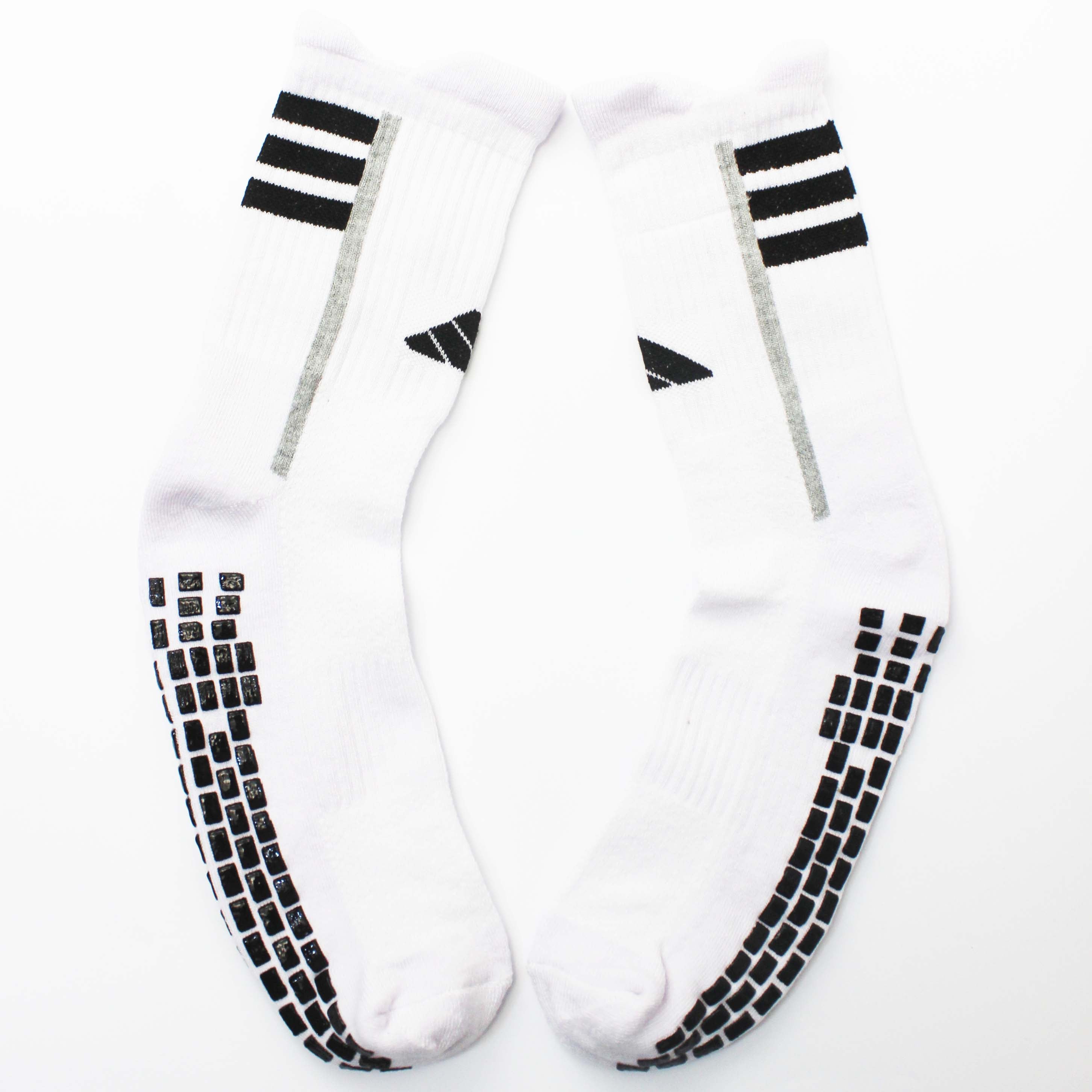 Silicon Training Socks "Adidas-3-Lined-Grey"