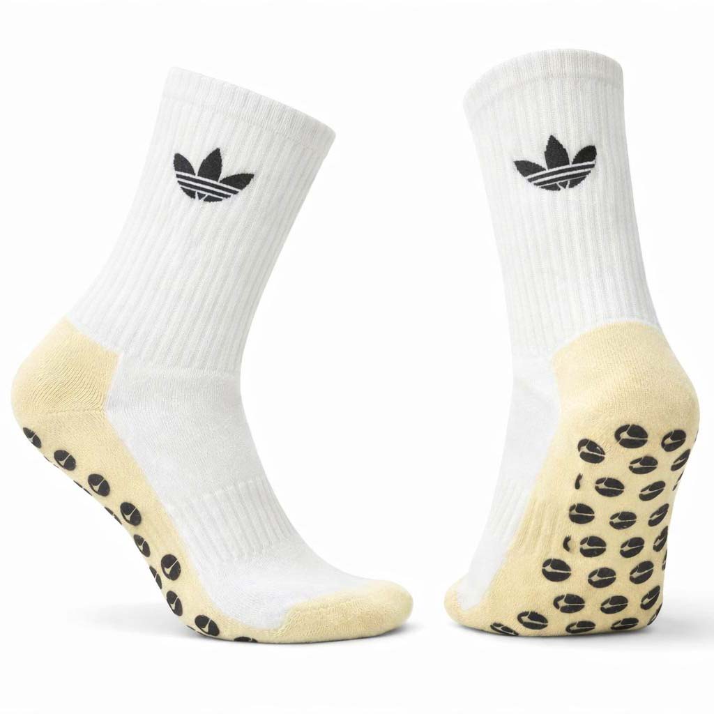 Silicon Training Socks "Adidas-White-Yellow"