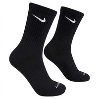 Crew Everyday Socks "Black Nike Logo"