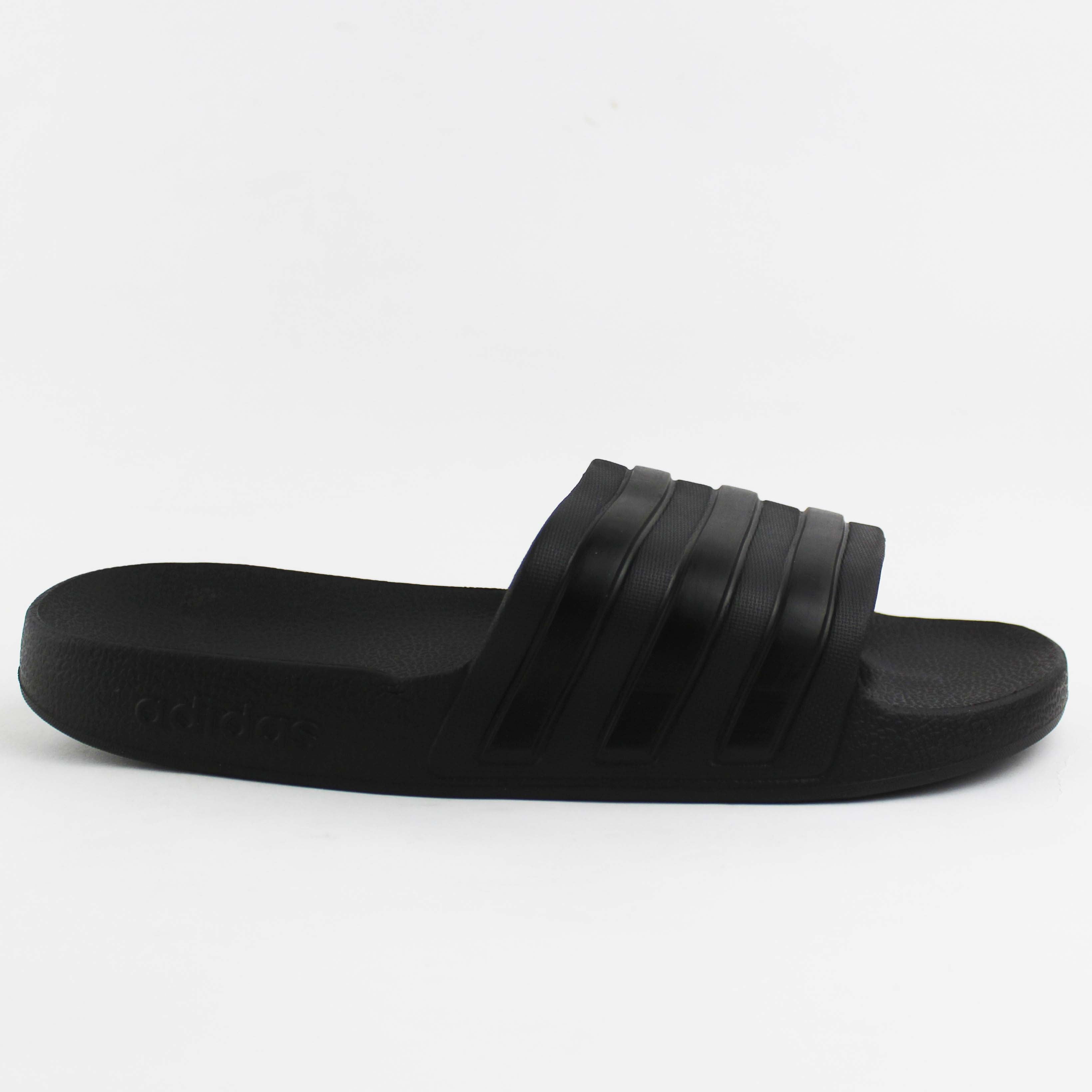 Adilette Aqua Slides "Black-Grey"