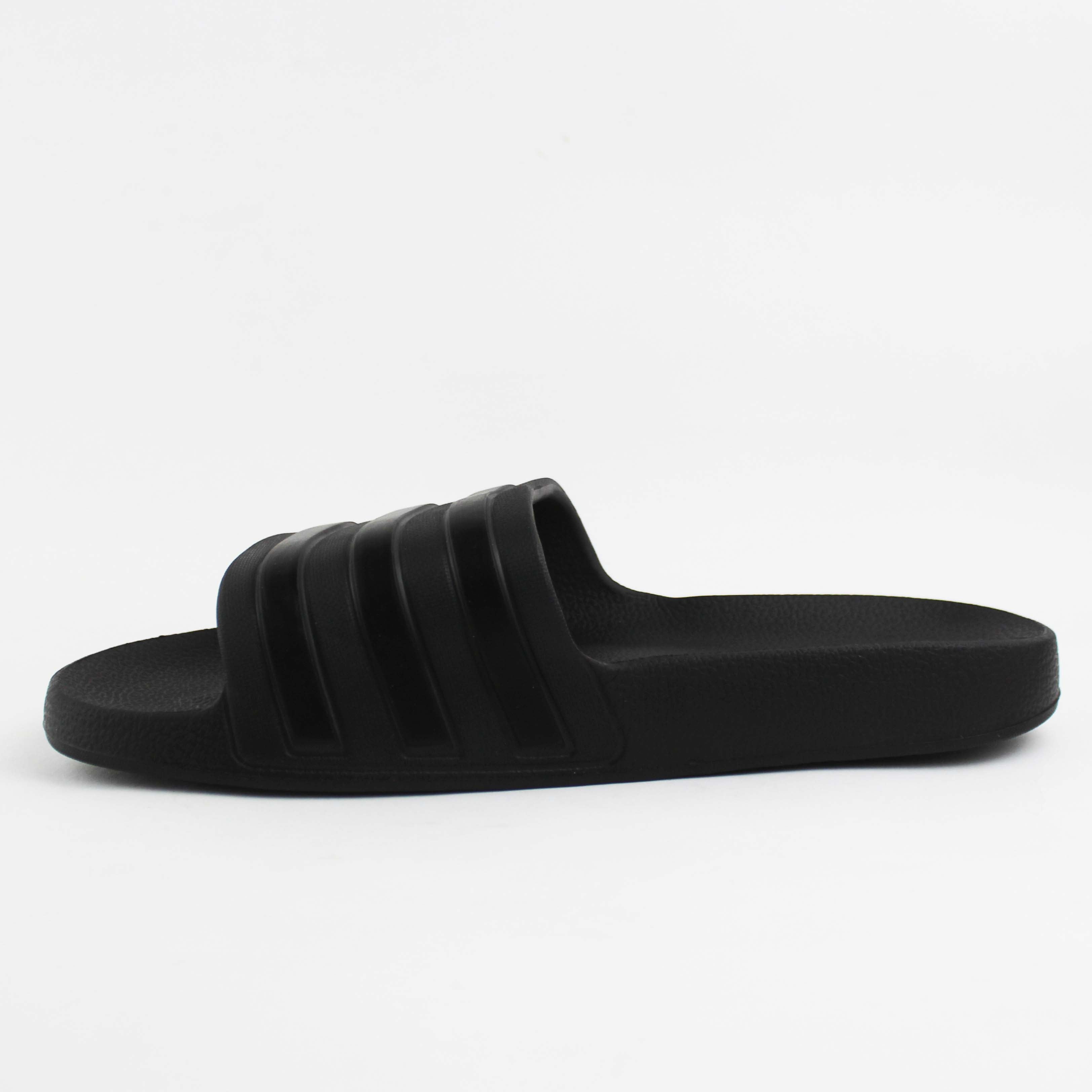 Adilette Aqua Slides "Black-Grey"