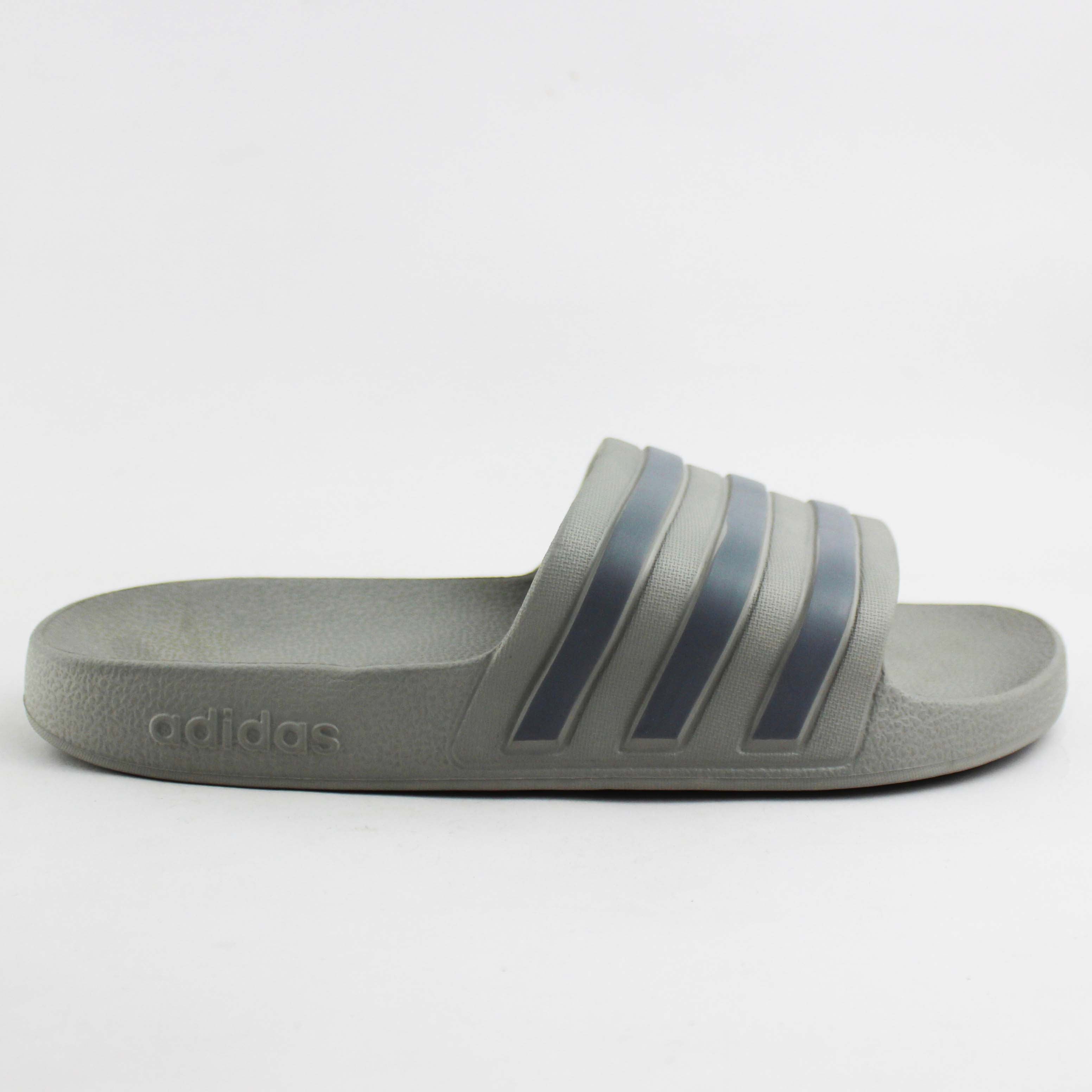Adilette Aqua Slides "Grey"