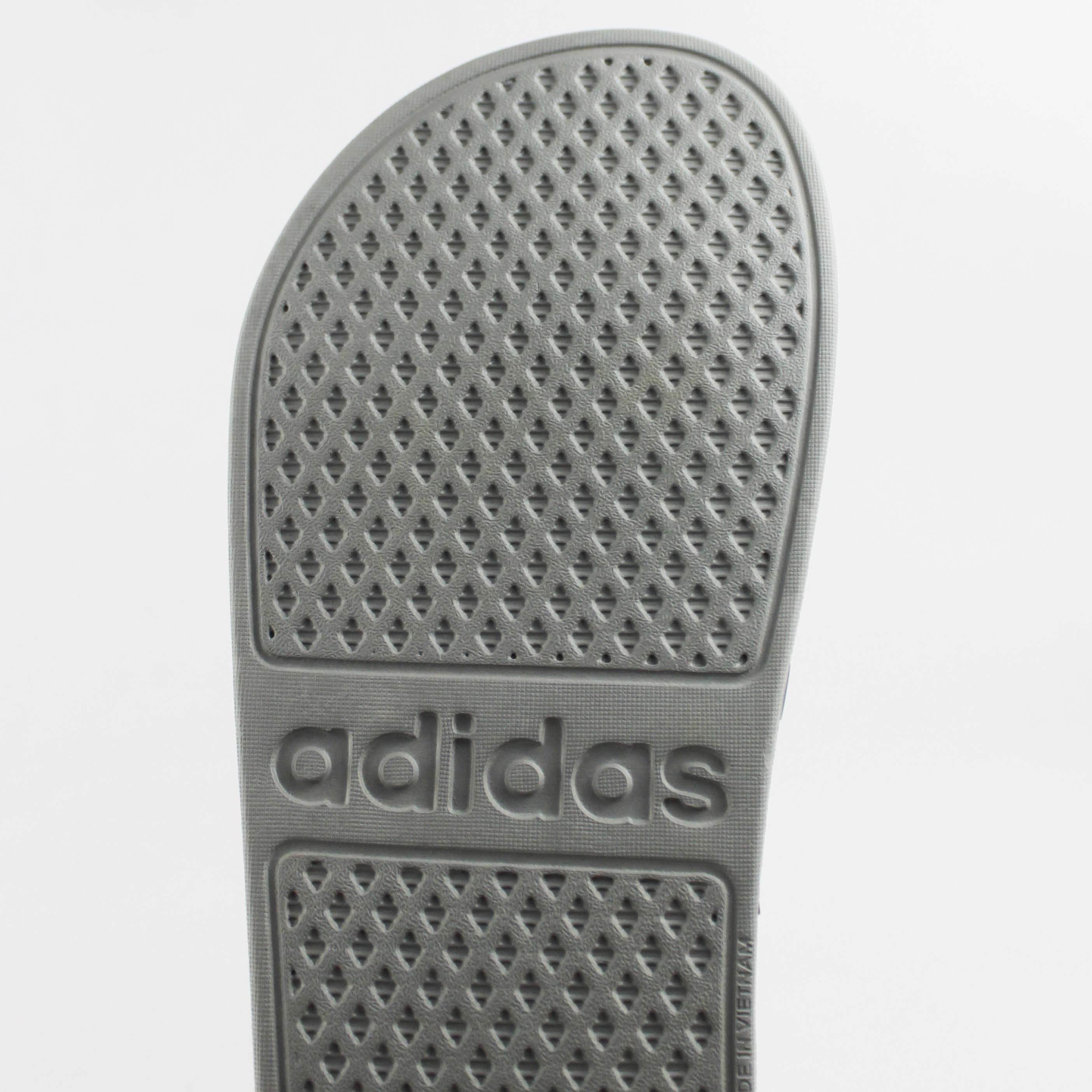 Adilette Aqua Slides "Grey"