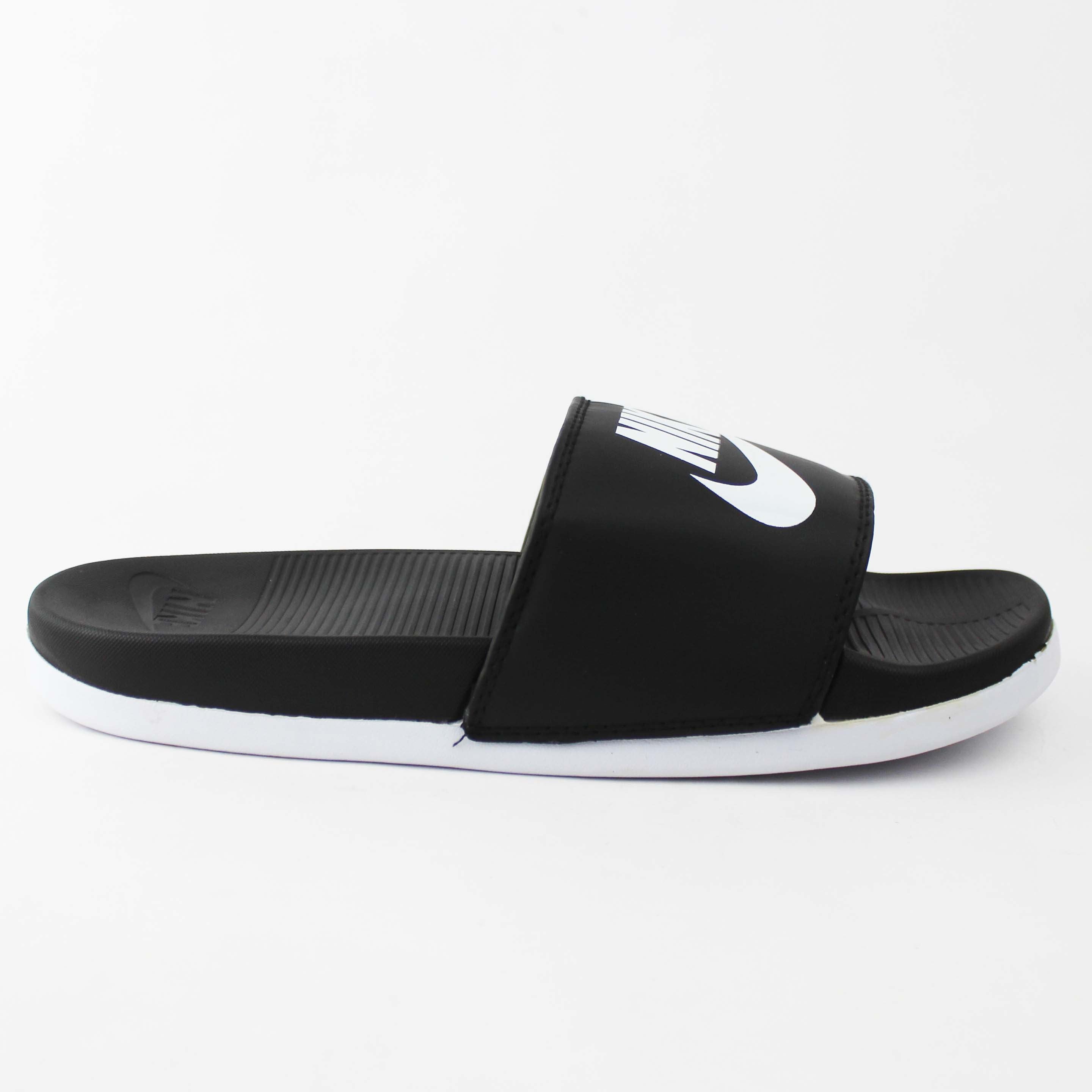Nike Victori One Slides "Black-White"