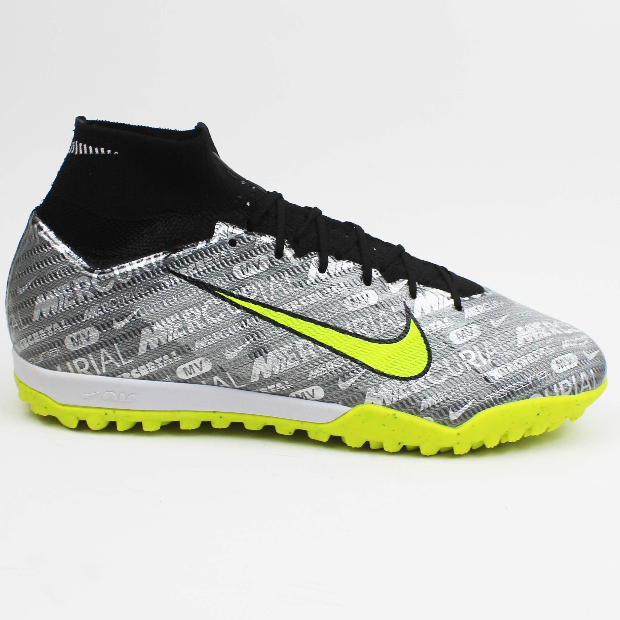 T.Nike Jr. Mercurial AirZoom Superfly 9 "Grey-Yellow"