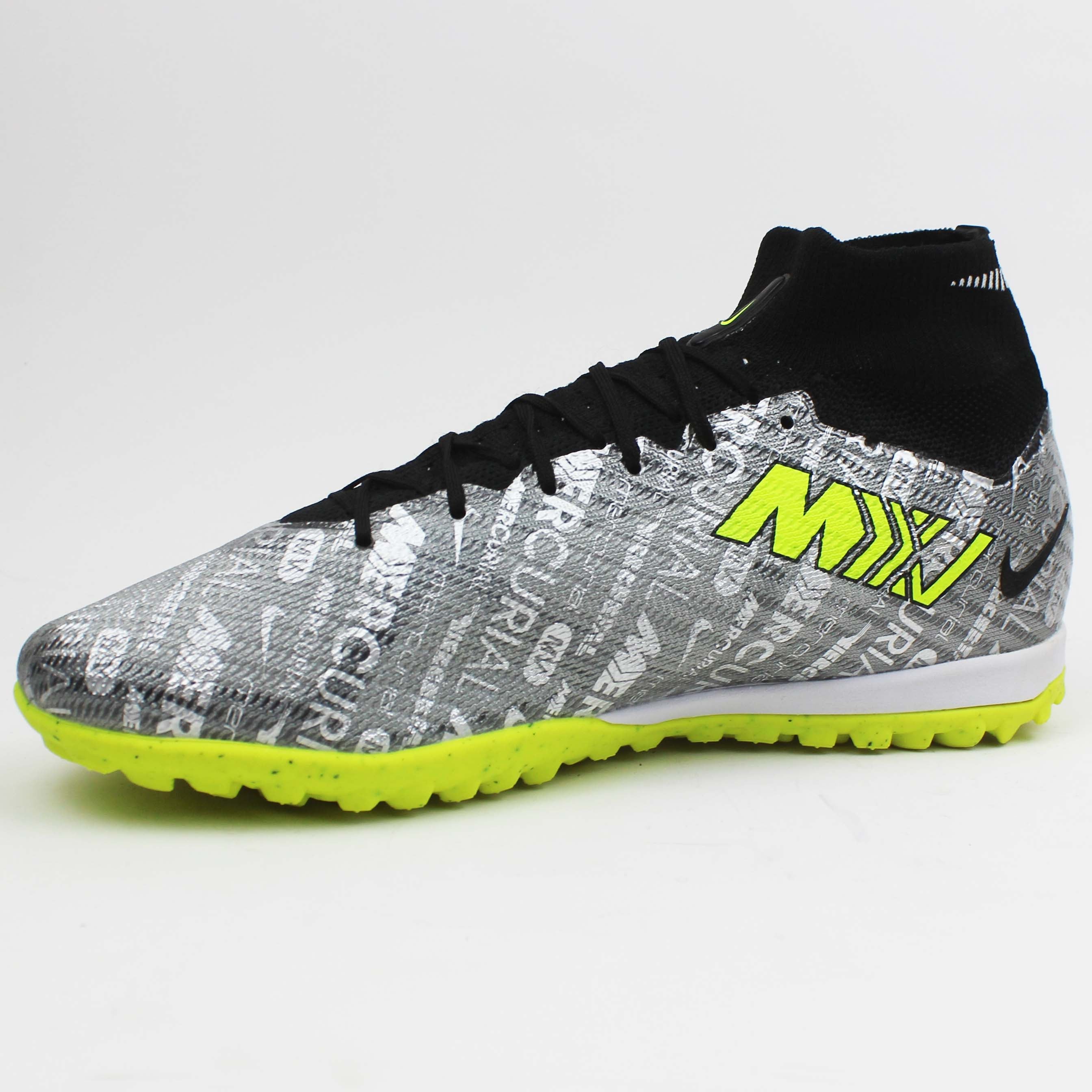 T.Nike Jr. Mercurial AirZoom Superfly 9 "Grey-Yellow"