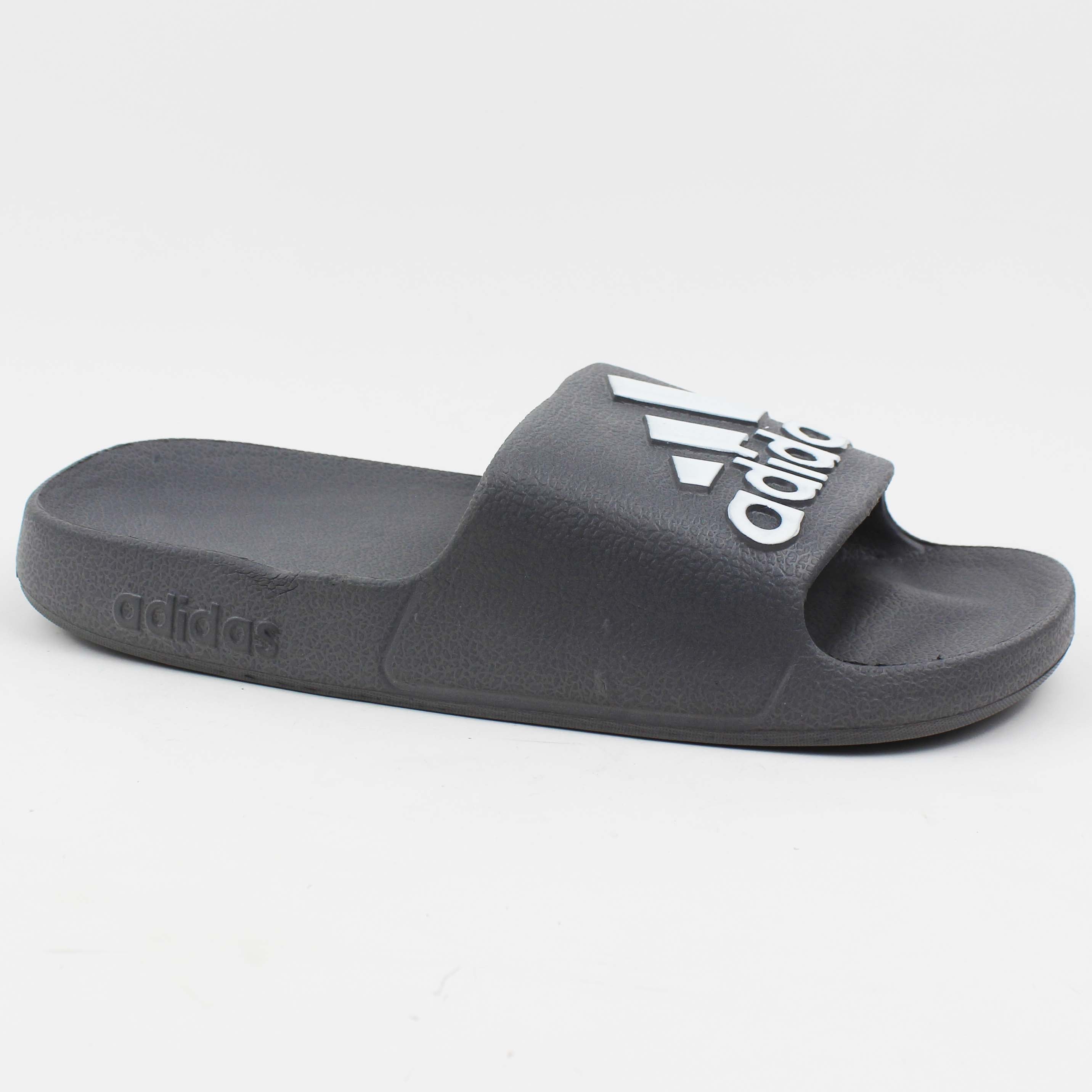 Adilette Aqua Slides "Grey"
