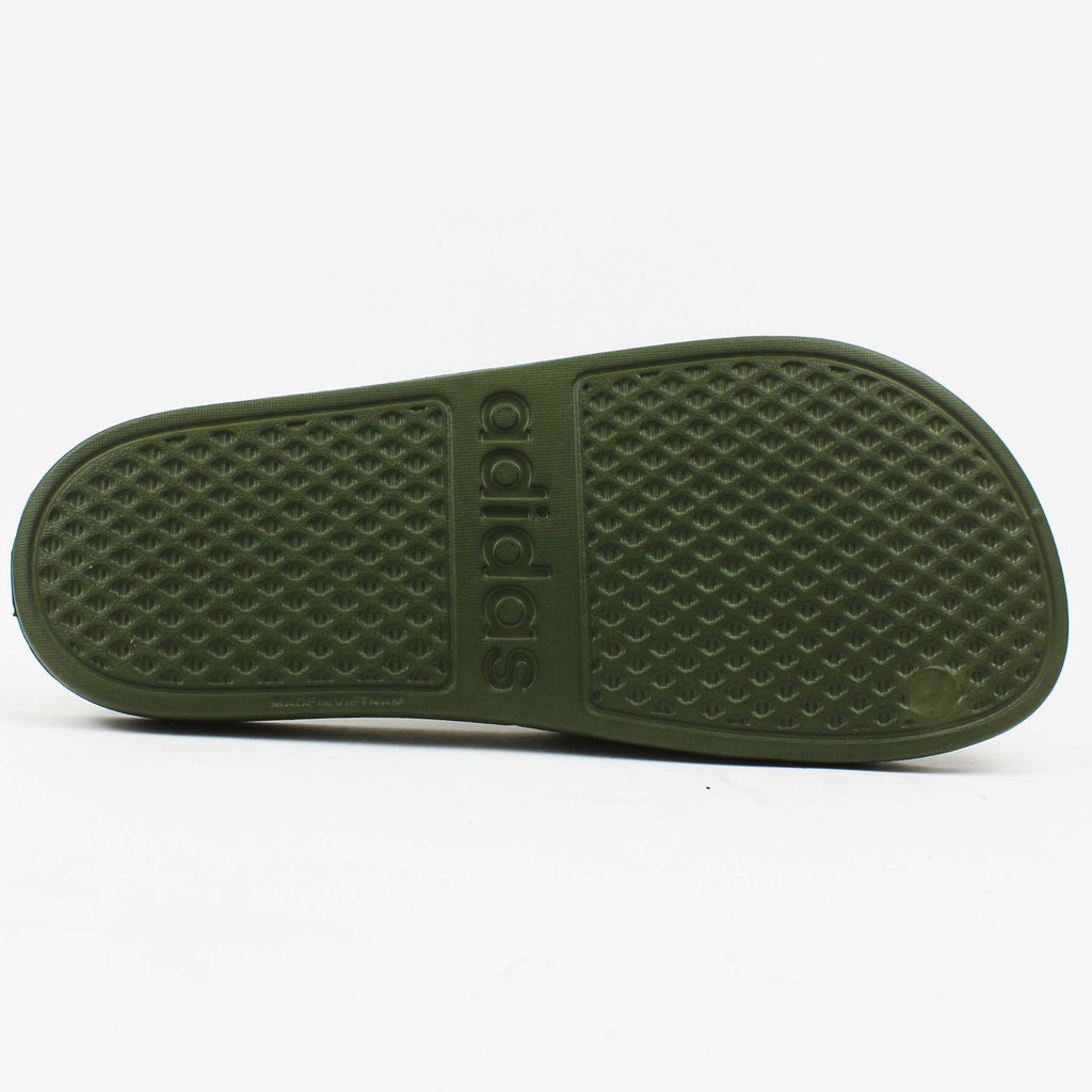 Adilette Aqua Slides "Oily-Green"