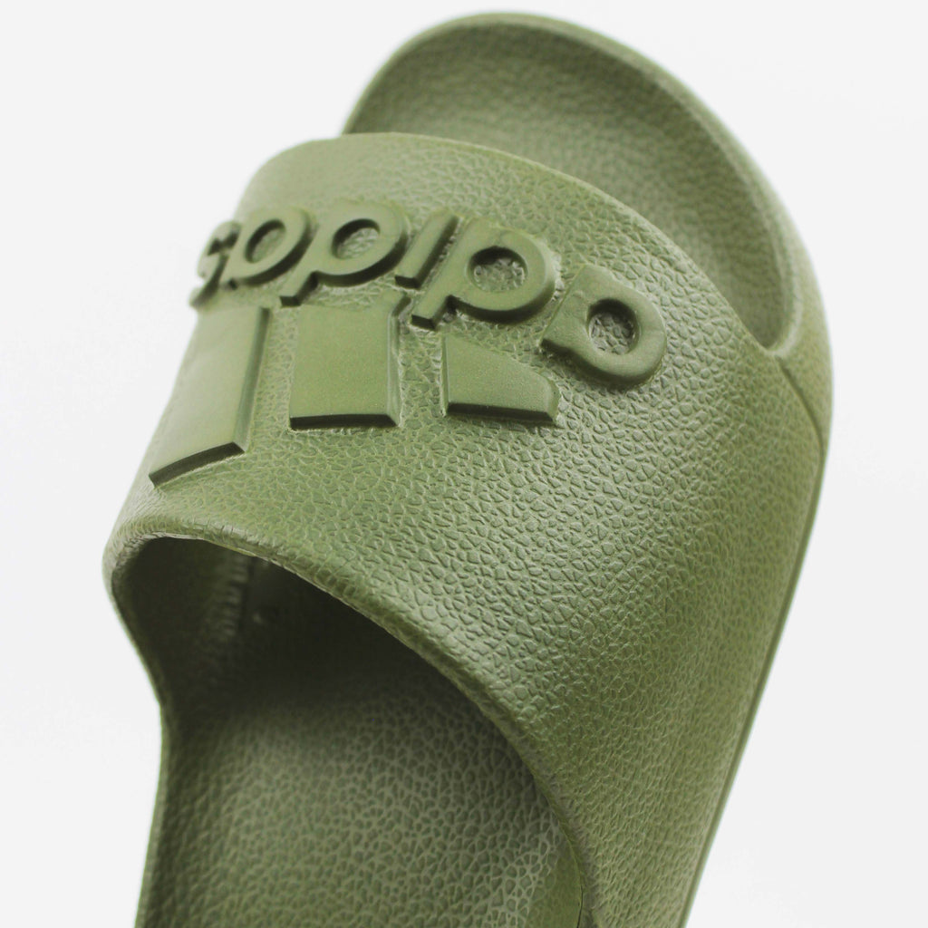 Adilette Aqua Slides "Oily-Green"