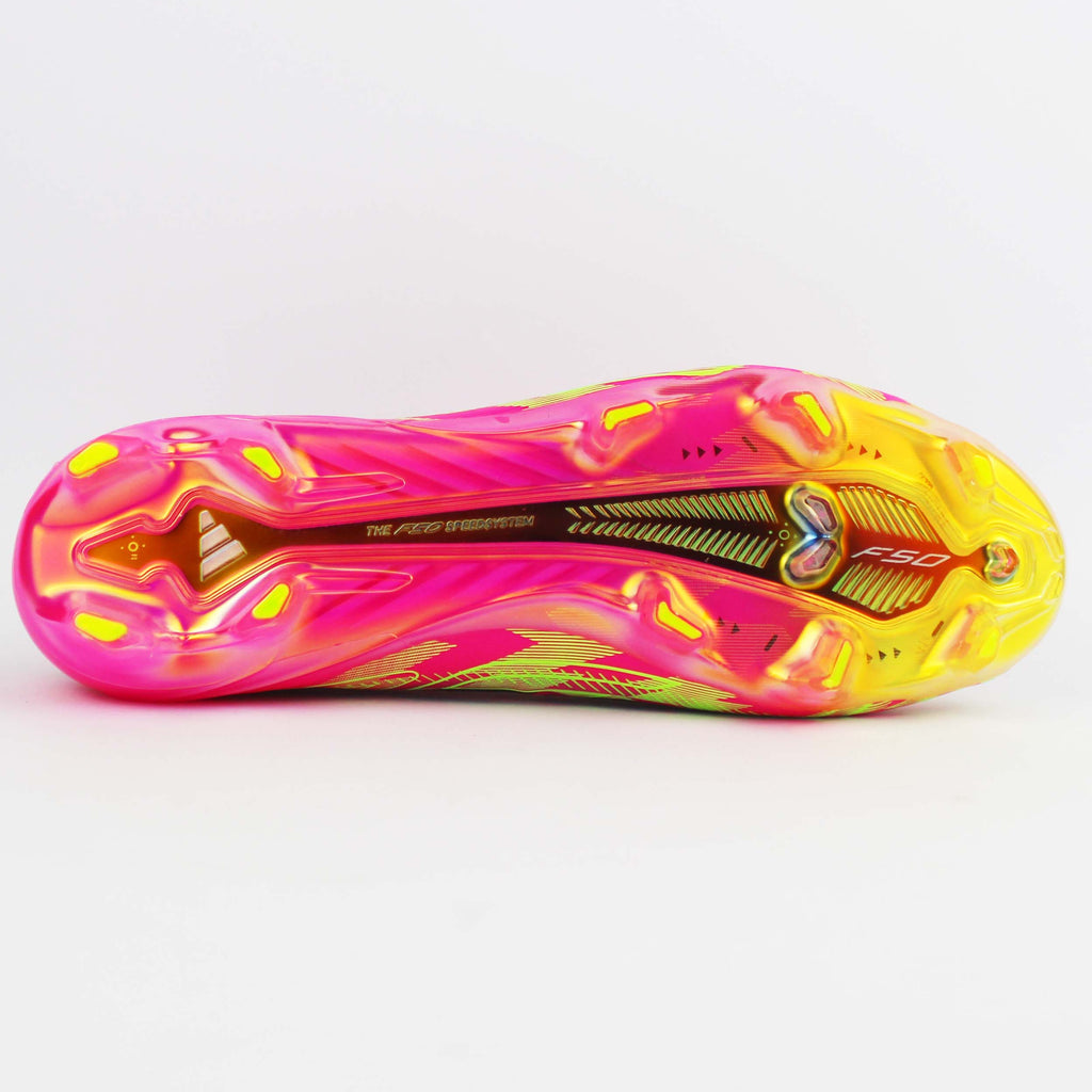 Adidas F50 Hyperfast Laceless "Pink-Yellow-Imaginary"