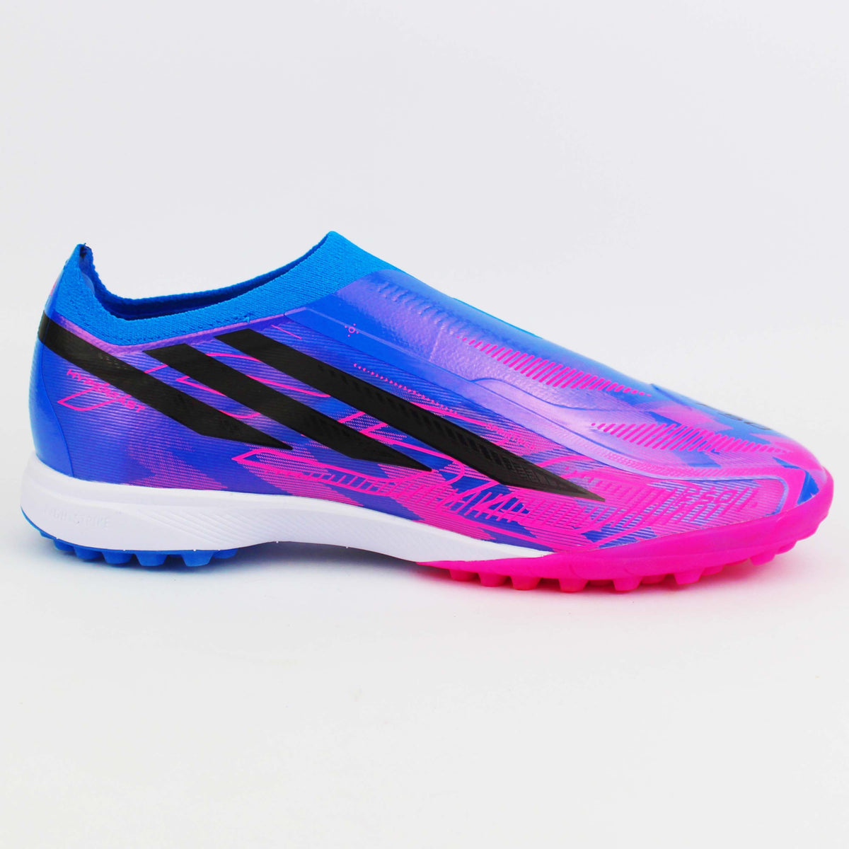 T.Adidas F50 Hyperfast Laceless "Blue-Pink-Imaginary"