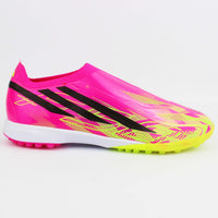 T.Adidas F50 Hyperfast Laceless "Pink-Yellow-Imaginary"