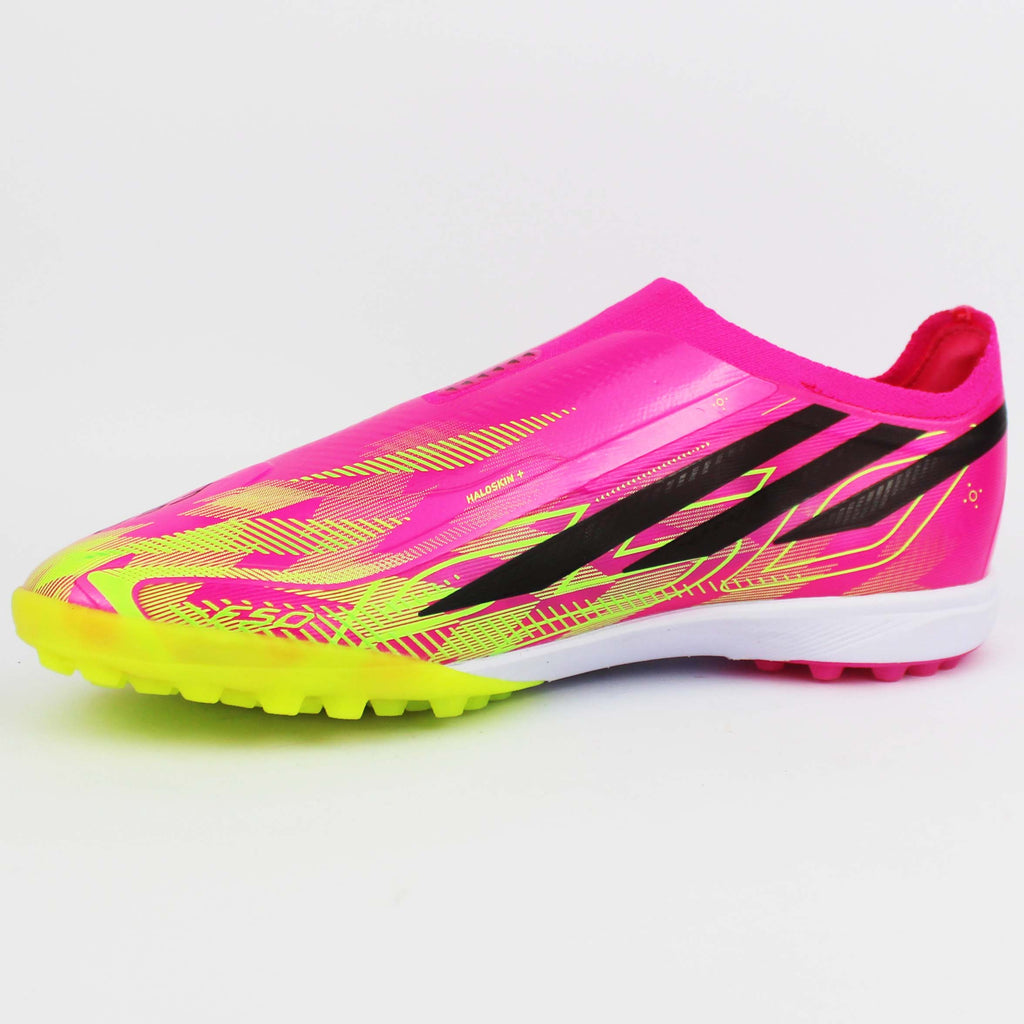 T.Adidas F50 Hyperfast Laceless "Pink-Yellow-Imaginary"