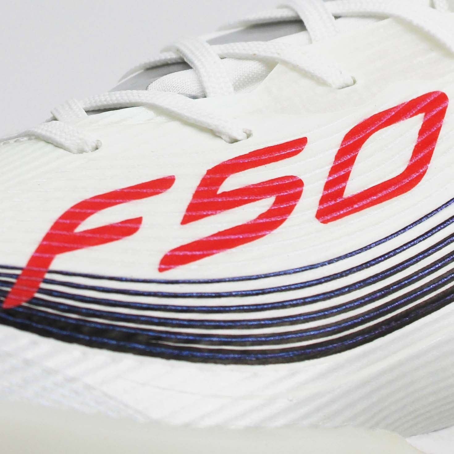 T.Adidas F50 Laces "Silver-White"