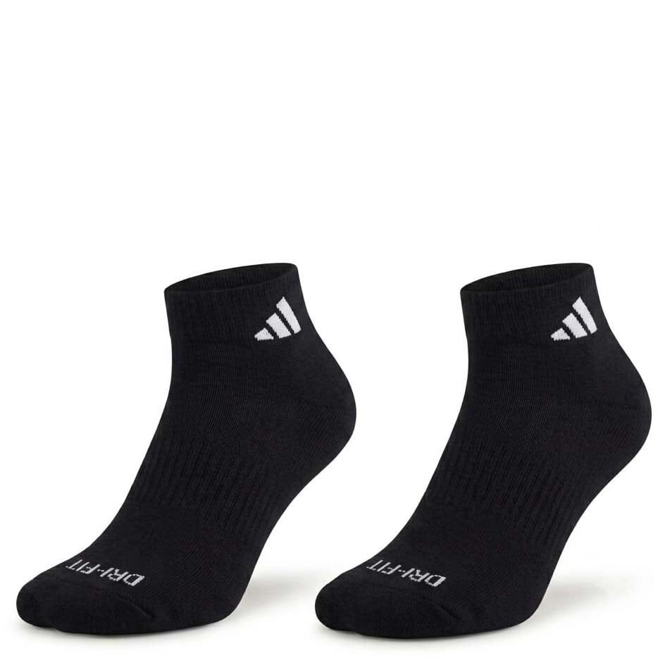 Quarter Everyday Socks "Black Adidas Logo"