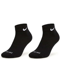 Quarter Everyday Socks "Black Nike Logo"