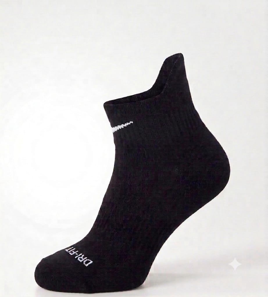 Ankle Tab Everyday Socks "Nike Black Logo"