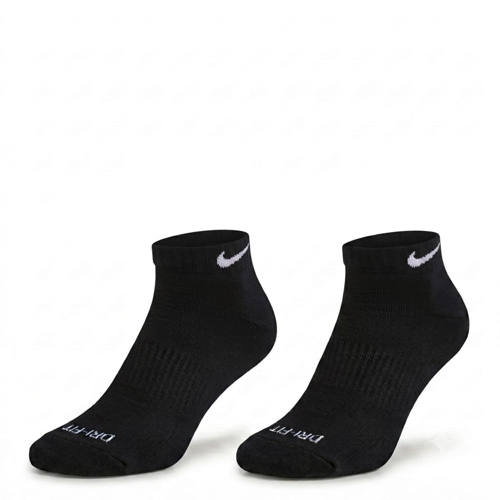 Quarter Everyday Socks "Black Nike Logo"
