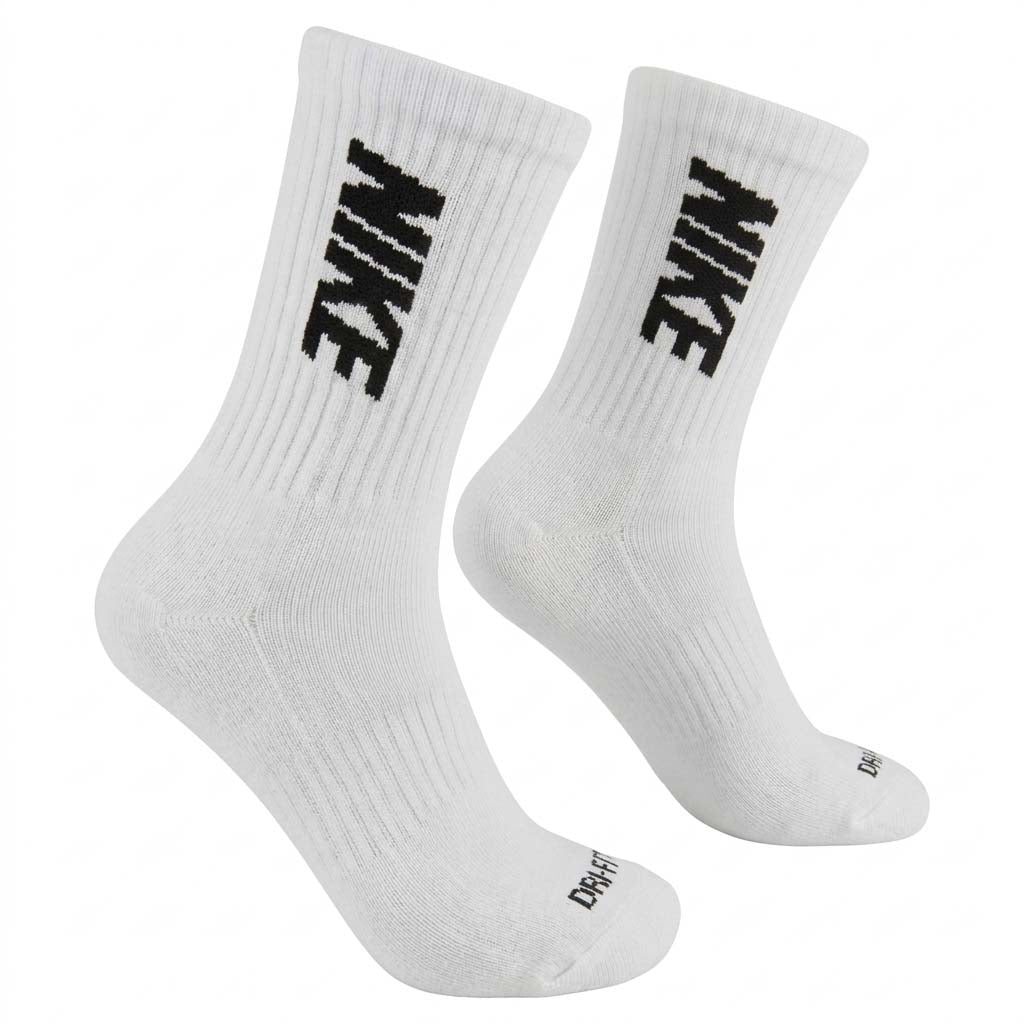 Crew Everyday Socks "White Nike Letters"