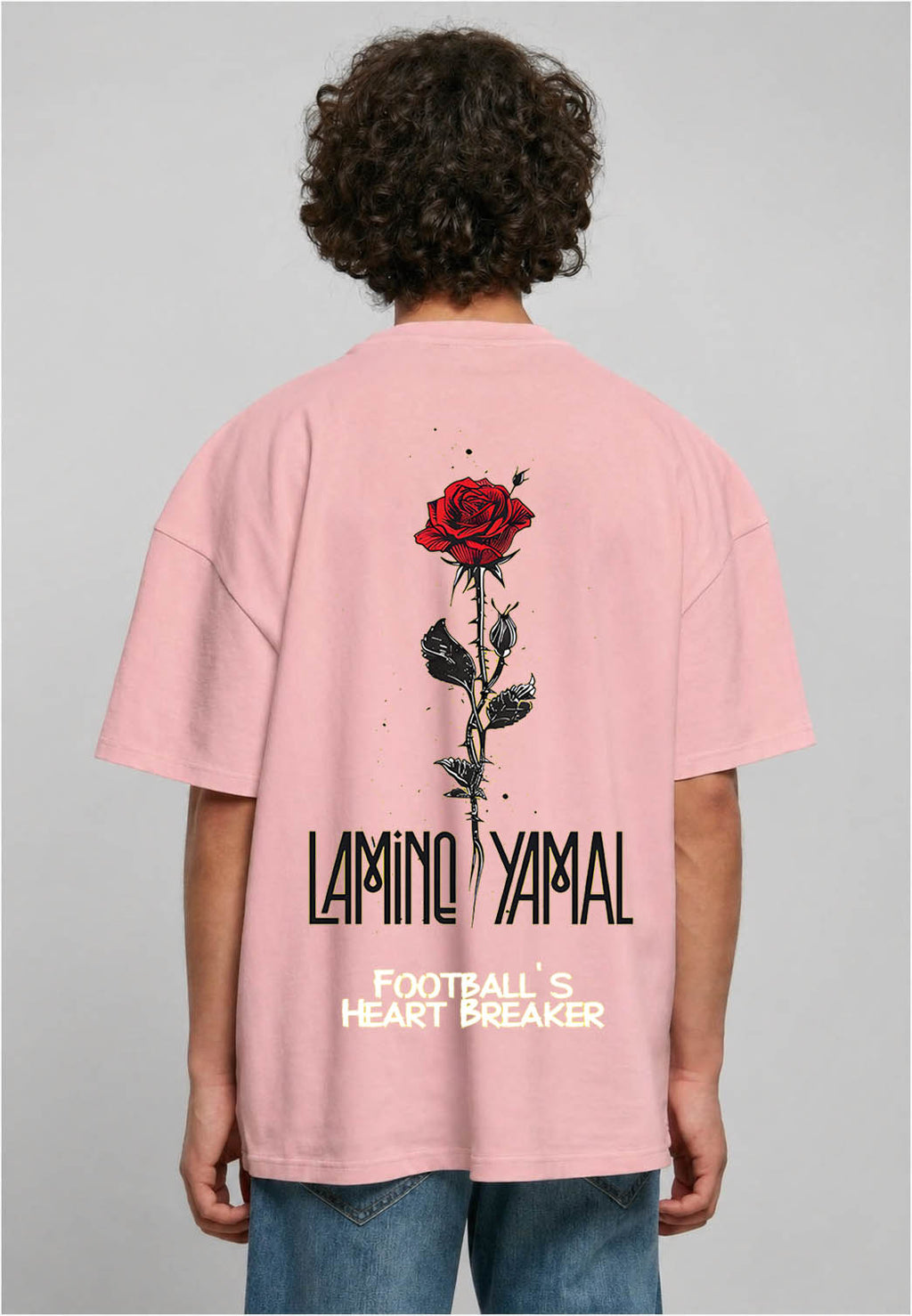 Premium Over Size T-Shirt Heart-Breaker "Rose"
