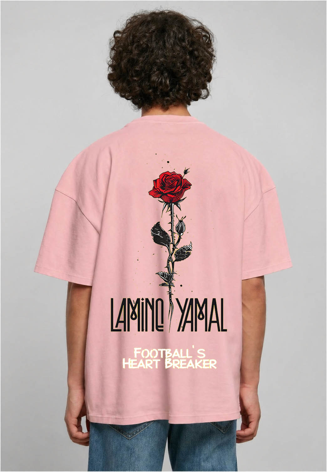 Premium Over Size T-Shirt Heart-Breaker "Rose"