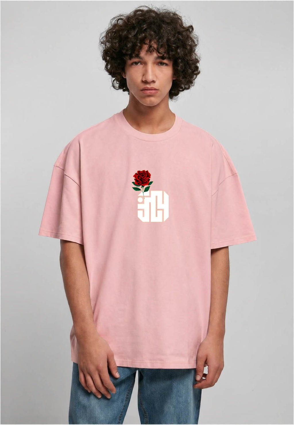 Premium Over Size T-Shirt Heart-Breaker "Rose"