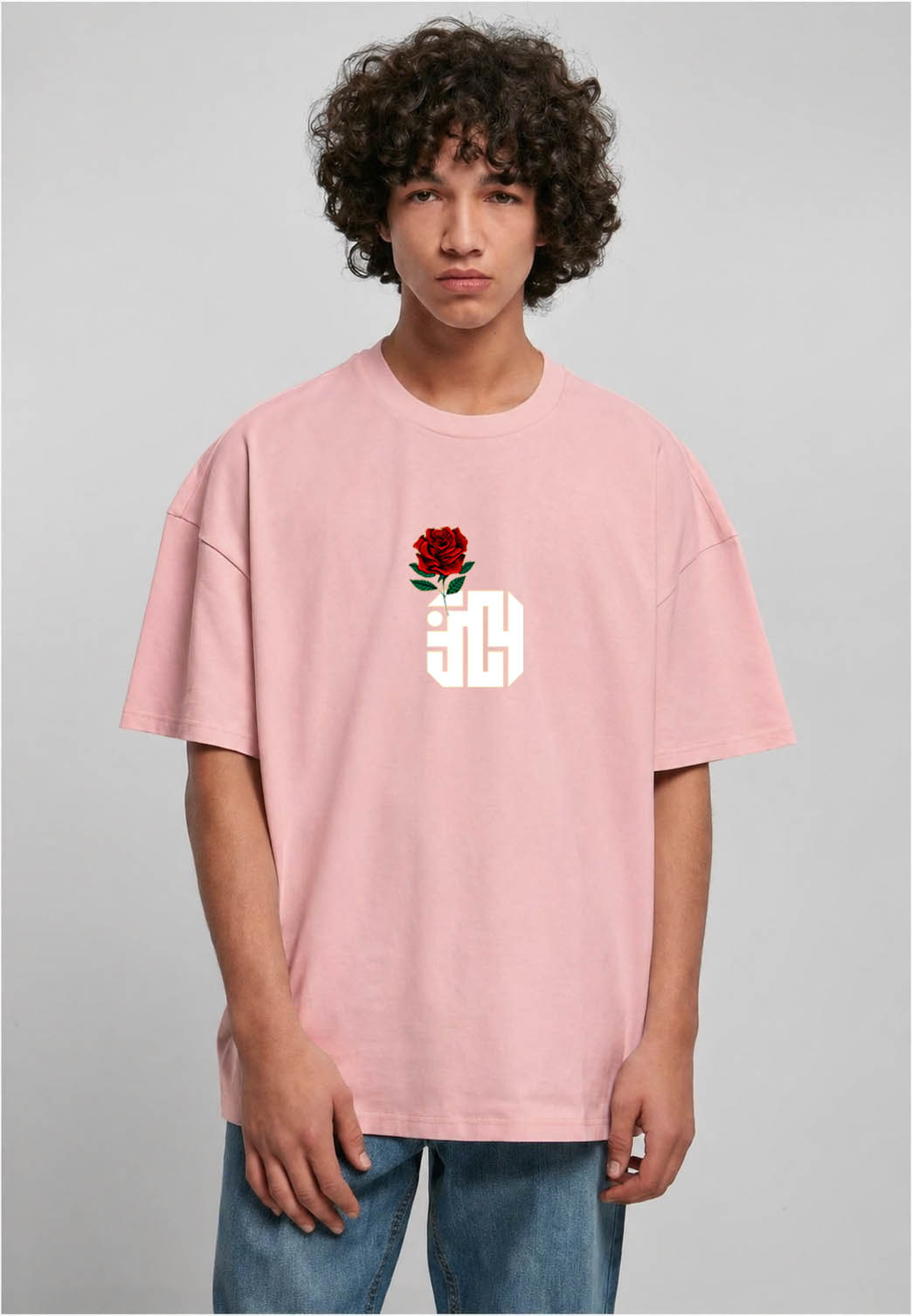 Premium Over Size T-Shirt Heart-Breaker "Rose"