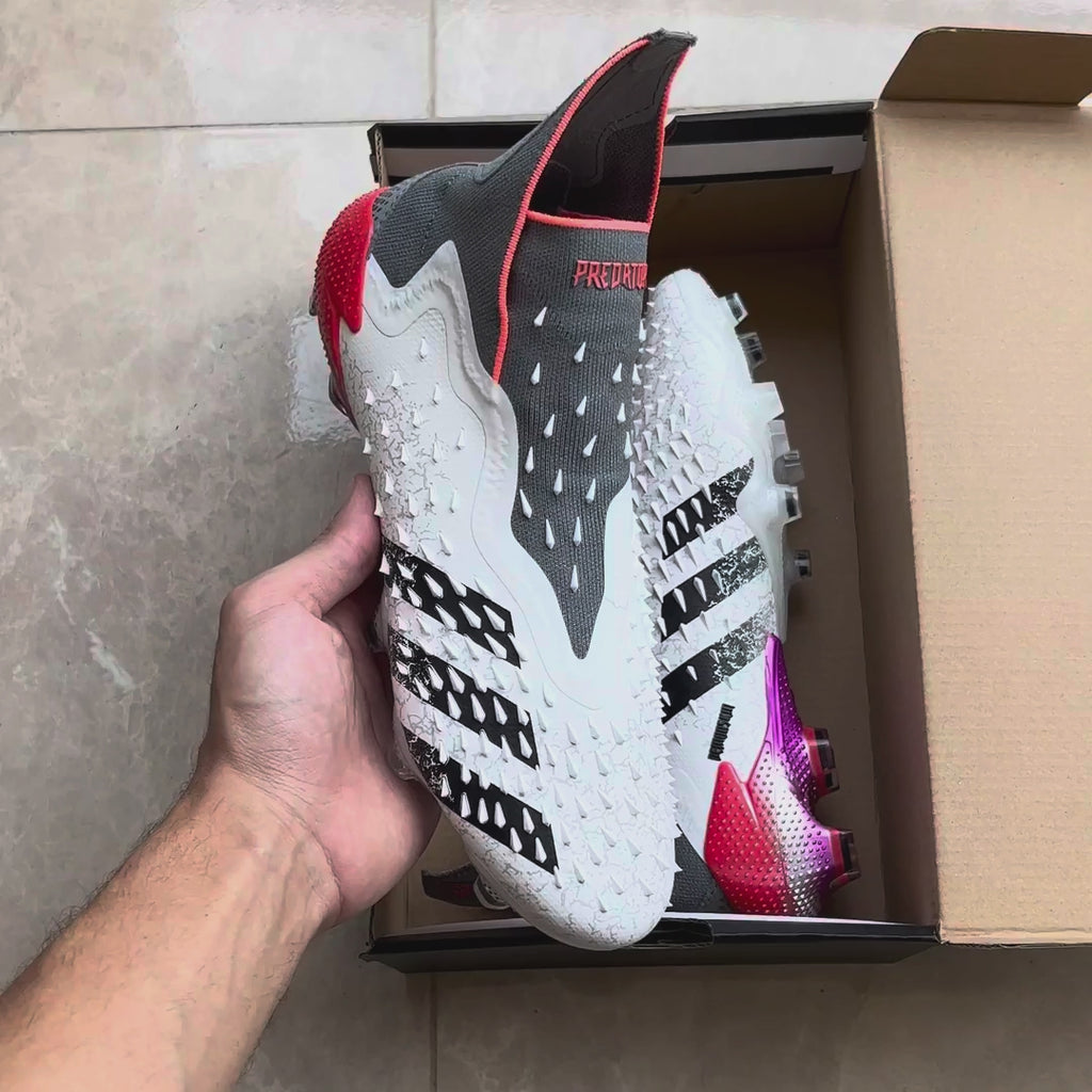 Adidas Jr. Predator Freak Plus FG "White-Red"