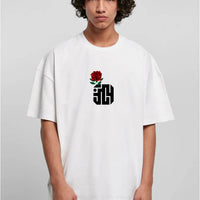 Premium Over Size T-Shirt Heart-Breaker "White"